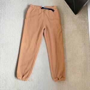Saturdays New York Brown Camel Serai Fleece Jogger Sweatpants Men’s Size L